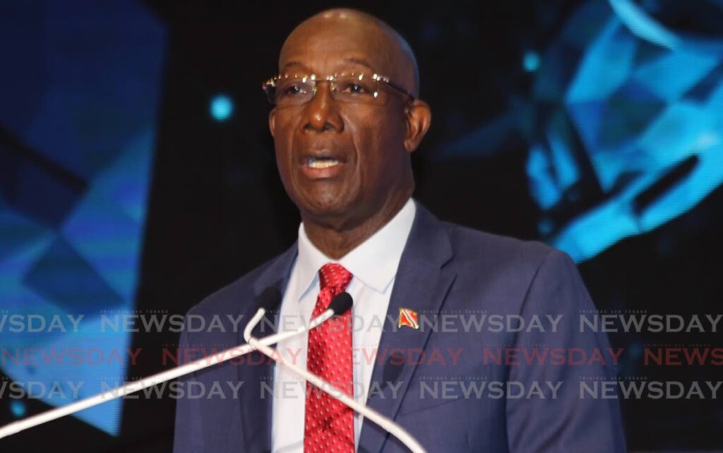 Prime Minister Dr Keith Rowley. - File photo (Image obtained at newsday.co.tt)